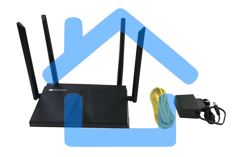 Двухдиапазонный Wi-Fi 6 маршрутизатор AX1800, 1x1000Base-T WAN, 3x1000Base-T LAN, 4 внешние антенны 5 dBi