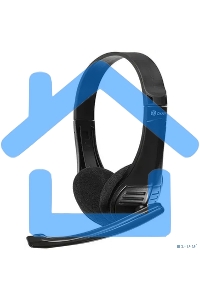 Наушники с микрофоном Oklick HS-M150 черный 2.2м накладные оголовье (NO-003N)