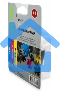 Картридж струйный Cactus CS-CL41 многоцветный (18 мл.) для Canon Pixma MP150/MP160/MP170/MP180/MP210/MP220/MP450/MP460/MP470/iP1200/iP1300/iP1600/iP1700/iP1800/iP190