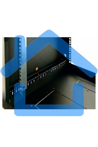 Шкаф телекоммуникационный настенный разборный 6U (600 x 650) дверь стекло