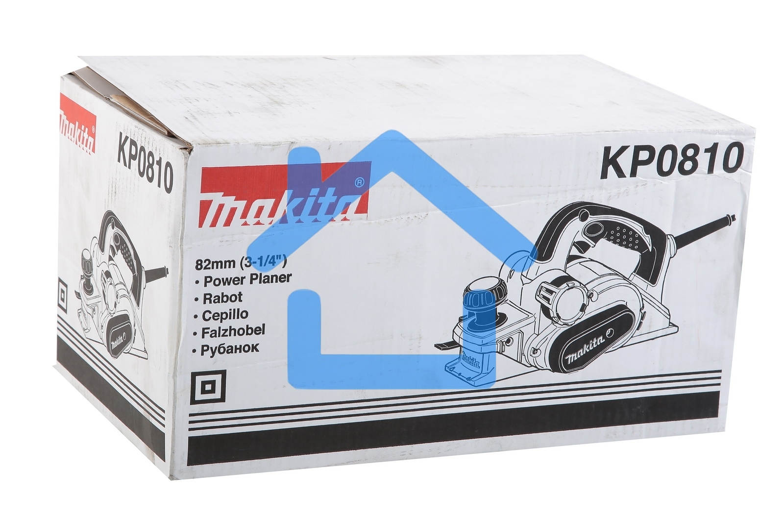 Рубанок Makita KP0810 Рубанок,850Вт,16000об\м,ширина-82мм,глуб-4мм,3.2кг,кор,парал упор