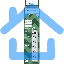 Сетевой фильтр Defender ES, 3.0м, 5 розеток белый