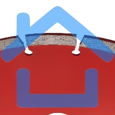 Диск алмазный отрезной сегментный 230x22.2 мм Kranz 