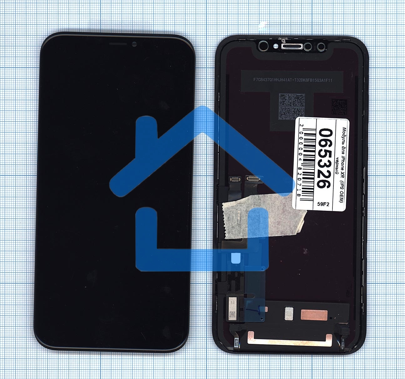 Дисплей для Apple iPhone XR в сборе с тачскрином (IPS) черный