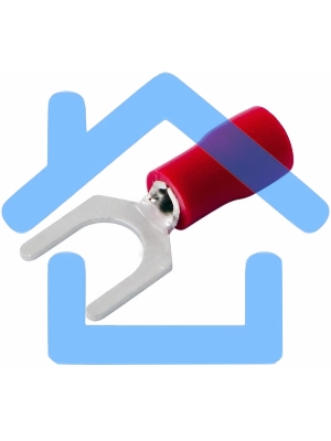 Наконечник вилочный Rexant изолированный 6.5 мм 0.5-1.5 мм² (НВи 1.5-6) красный