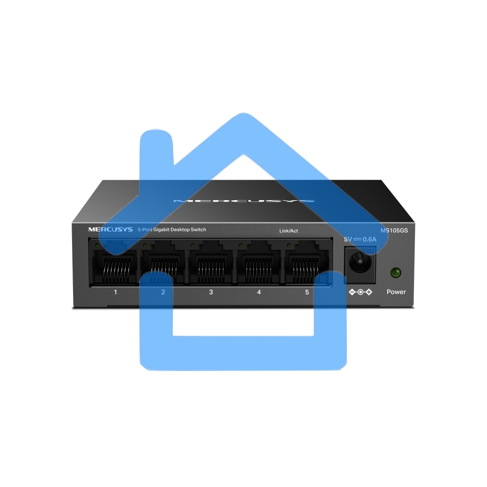 Настольный коммутатор Mercusys MS105GS с 5 гигабитными портам