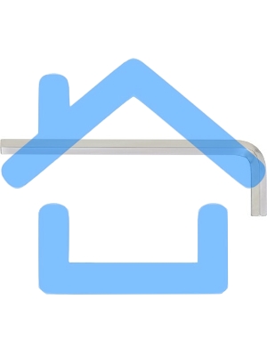 Ключ имбусовый HEX, 10 мм, 45x, закаленный, никель Сибртех