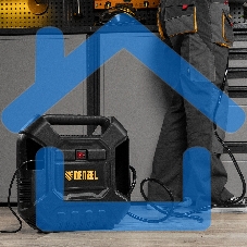 Компрессор воздушный Denzel DL1100 1,1 кВт, 180 л/мин, с набором аксессуаров 58005