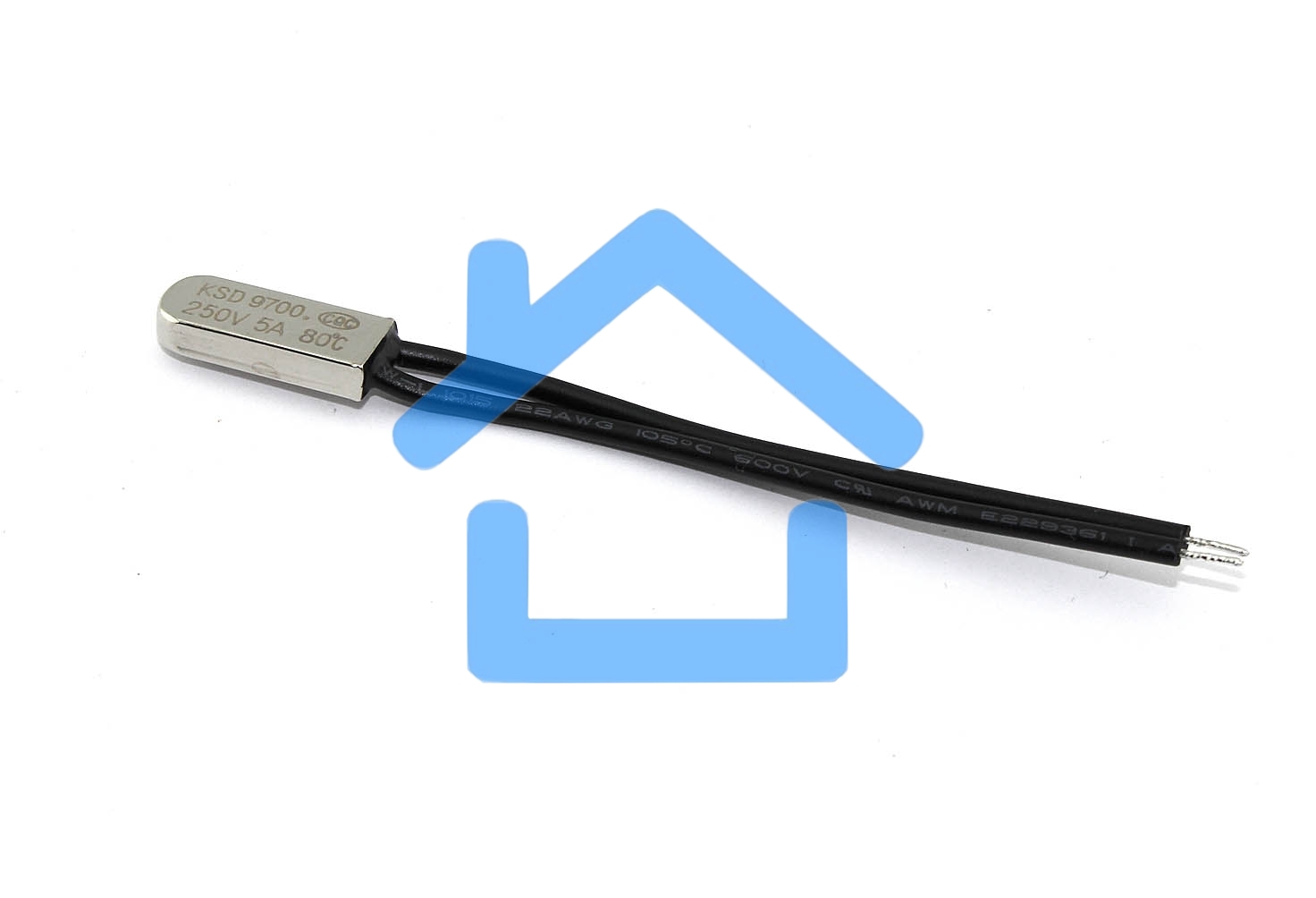 Термостат биметаллический KSD9700 5А/80 С нормально замкнутый