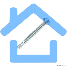 Саморез оконный KRANZ сверло, 3.9х38, белый цинк, короб (500 шт./уп.)