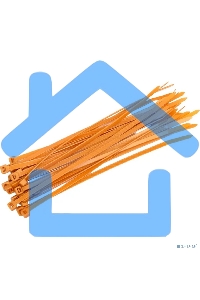 Стяжка кабельная нейлоновая 200x4,8мм, коричнево-золотая (RAL8001) (100 шт/уп) Rexant