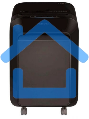 Шредер Fellowes PowerShred LX210 черный (секр.P-4) перекрестный 16лист. 23лтр. скрепки скобы пл.карты