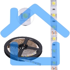 Лента светодиодная 3 м 12 В 5050 6500 К IP65 60 LED/м для БП с клеммами LAMPER