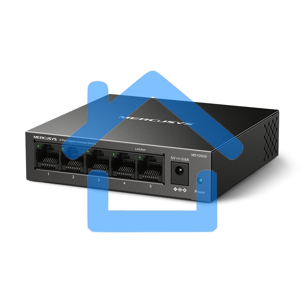 Настольный коммутатор Mercusys MS105GS с 5 гигабитными портам