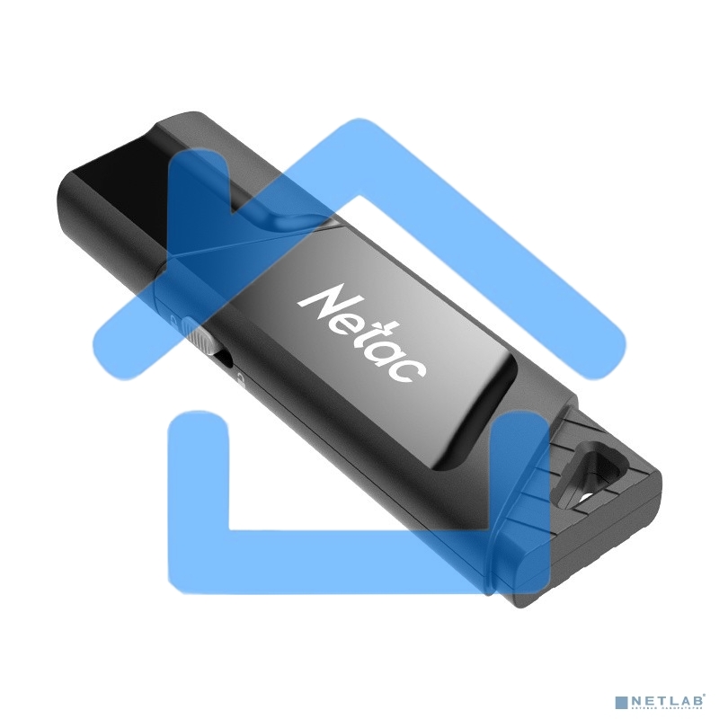 Флешка USB R/W R/W Netac U336S 128Gb <NT03U336S-128G-30BK>, USB3.0, пластиковая с защитой от записи