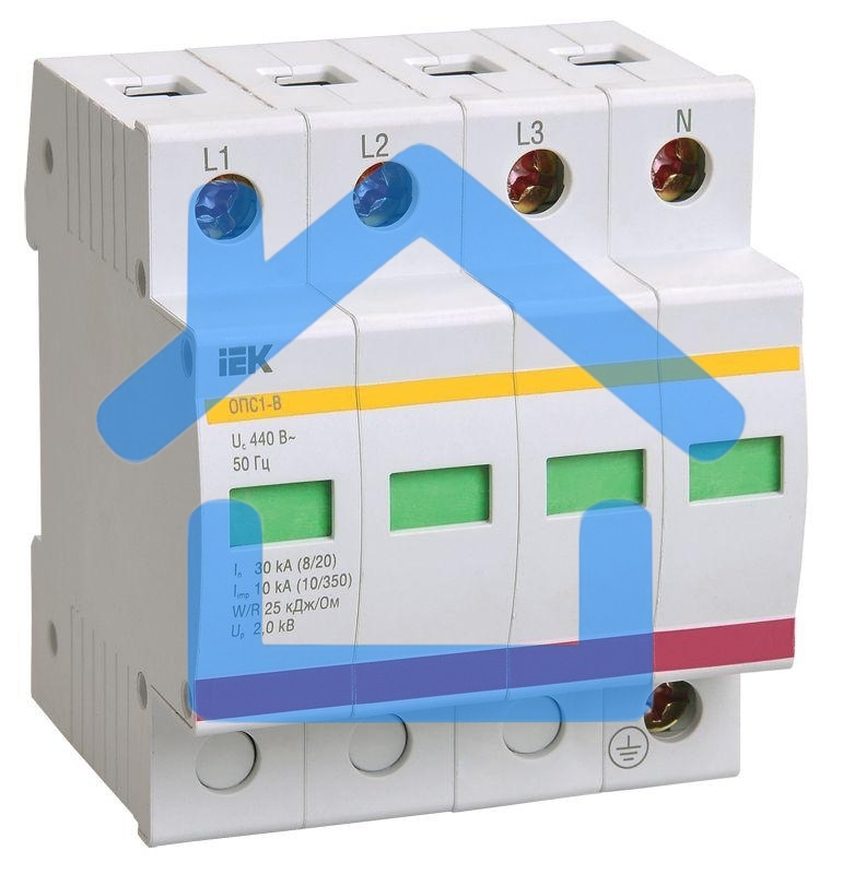 Ограничитель перенапряжения ОПС1-C 4P ИЭК MOP20-4-C