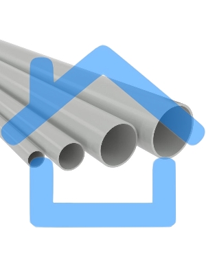 Труба ПВХ гладкая жесткая d20мм атмосф. (т) (дл.3м) ДКС 63920UF