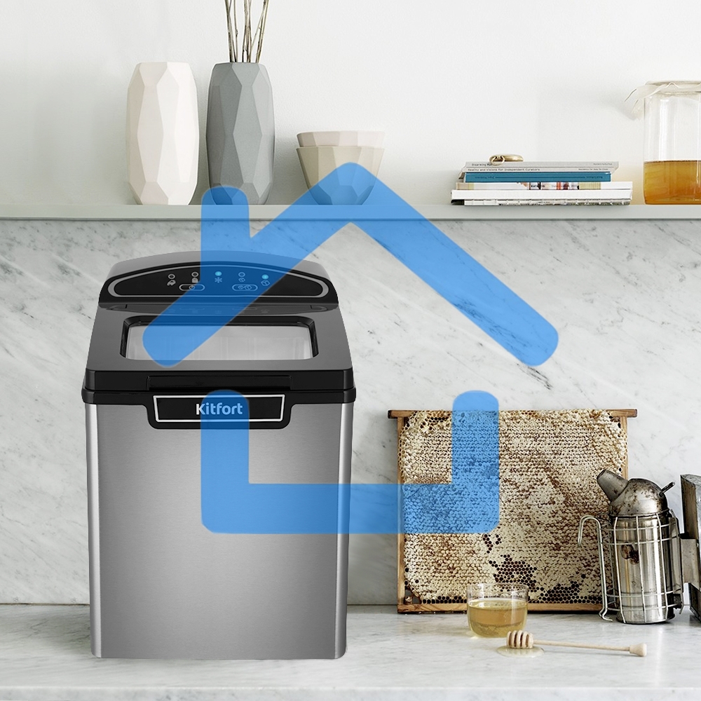 Ледогенератор Kitfort KT-1807 105Вт серебристый/черный