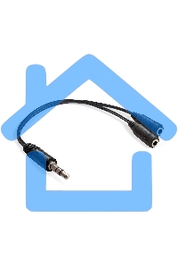 Кабель-разветвитель аудио Exegate EX-CCA-415-0.15 (3.5мм Jack M/2x3.5мм Jack F, 0,15м)