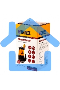 Дренажный насос для чистой и грязной воды DP-900S, 900 Вт, напор 9 м, 18000 л/ч Denzel