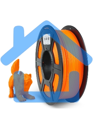 Филамент NVPRINT PETG Sunny Orange для 3D печати диаметр 1.75мм длина 330 метров масса 1 кг