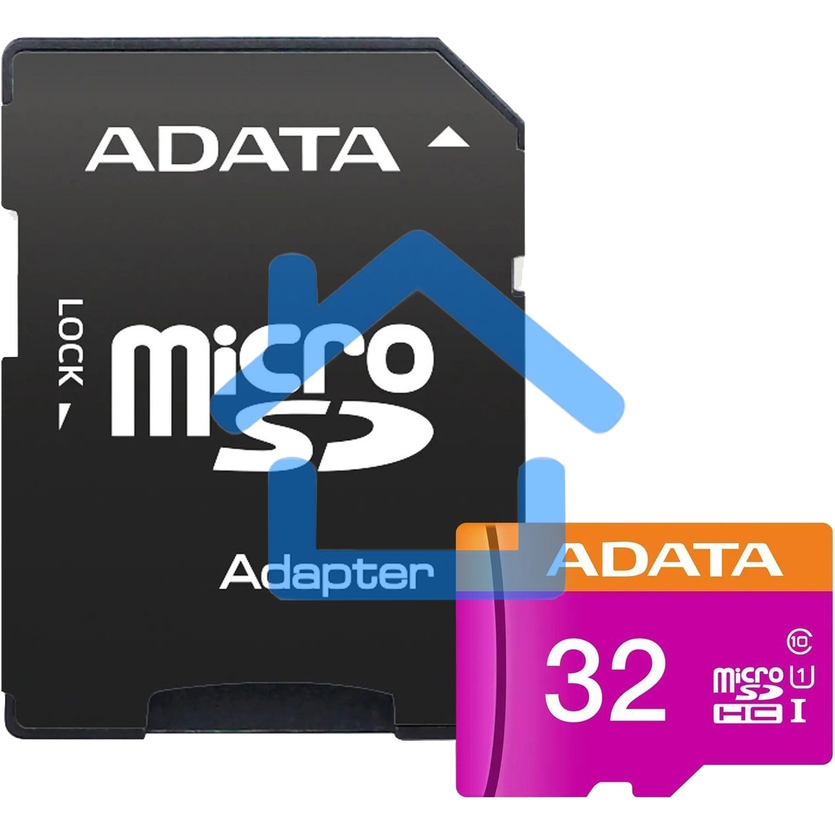 Флеш карта microSDHC 32Gb ADATAUHS-1 CL10 (AUSDH32GUICL10-RA1) + SD adaptor