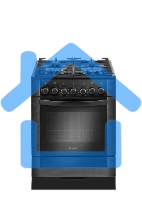 Плита комбинированная Gefest 6502-03 0029 черный, конфорок 4 газовых, духовка 55 л, 60 см x 85 см x 60 см