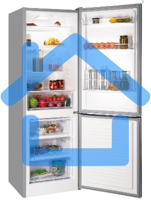 Холодильник Nordfrost NRB 132 S серый двухкамерный 205/100л морозилка снизу