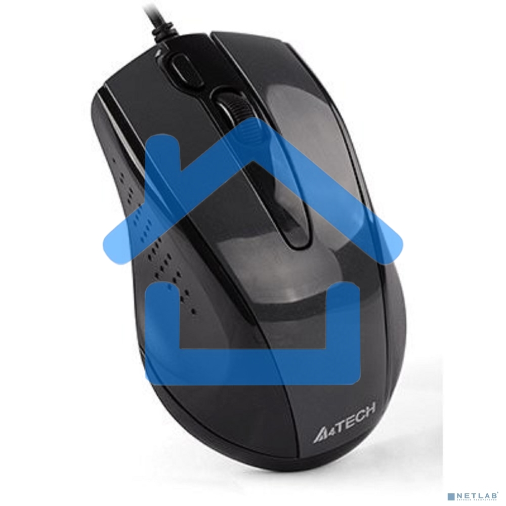 Мышь проводная A4Tech N-500FS черный, 1200 dpi, USB, кнопки - 4