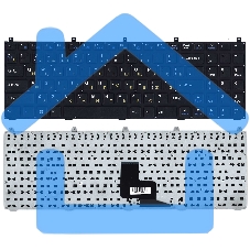 Клавиатура для ноутбука DNS W765S черная без рамки плоский Enter