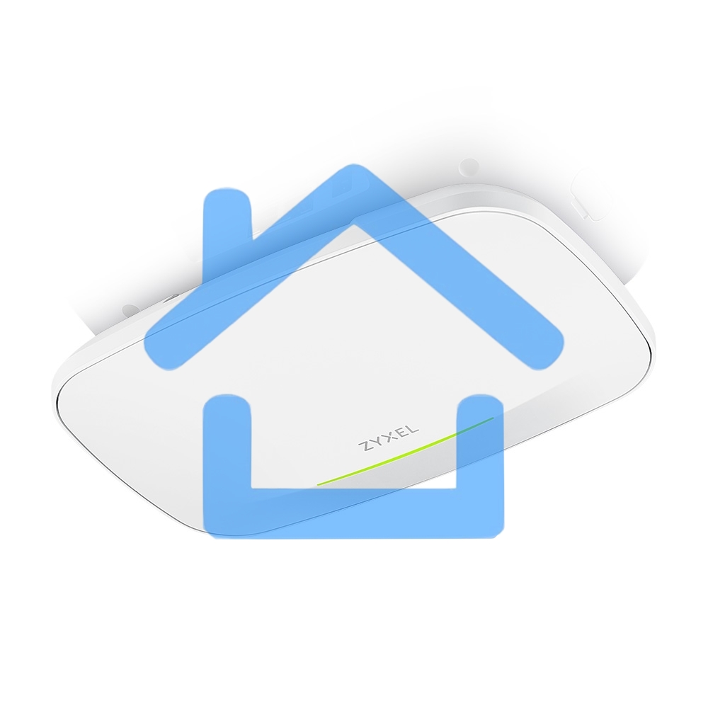 Точка доступа Zyxel NebulaFlex NWA110BE, Wi-Fi 7 (BE6500), MU-MIMO 4x4:2 + 2x2, 1xLAN 2.5GE, без БП