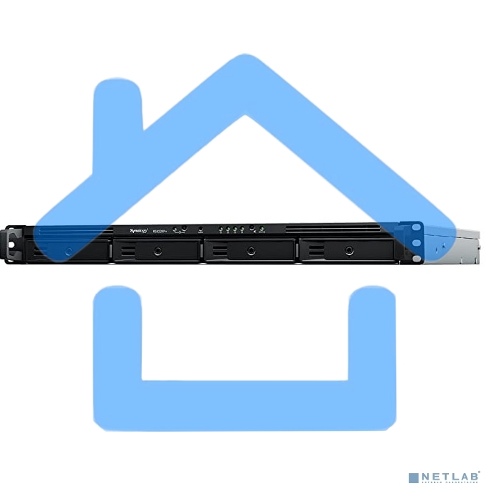 СХД стоечное исполнение 4BAY 1U NO HDD RS822RP+ SYNOLOGY