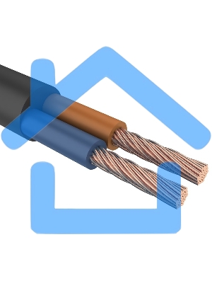 Провод соединительный ПВС 2х0,75 мм² 200 м белый ГОСТ 7399-97