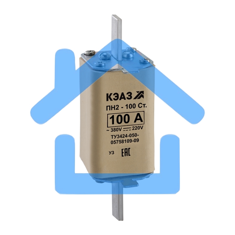 Вставка плавкая ПН2 100 С 31.5А У3 КЭАЗ 120108