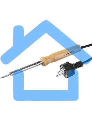 Паяльник MAXTerm с деревянной рукояткой, жало - конус, STAYER 55310-25, 25 Вт