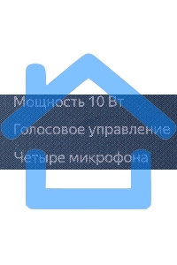 Умная колонка Яндекс Станция Мини, 10Вт, с голосовым ассистентом Алиса на YaGPT, с LED-часами, синий
