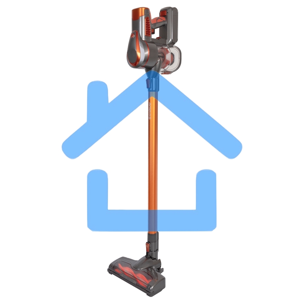 Вертикальный пылесос циклонного типа аккумуляторный Endever SkyClean VC-301, темно-серый/оранжевый, 4 шт,уп