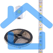 Лента светодиодная 5 м 12 В 5050 2700 К IP65 60 LED/м для БП с клеммами LAMPER