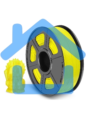 Филамент NVPRINT PETG Yellow для 3D печати диаметр 1.75мм длина 330 метров масса 1 кг