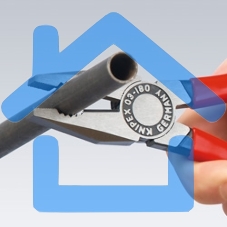 Пассатижи KNIPEX 0302180180мм ручки с двухцветными многокомпонентными чехлами