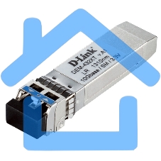 Трансивер D-Link 432XT/B1A SFP+ с 1 портом 10GBase-LR с поддержкой DDM для одномодового оптического кабеля (до 10 км)
