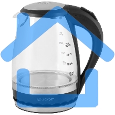 Чайник Energy E-279 стеклянный,1.5 л,черный (в уп. 6 шт)