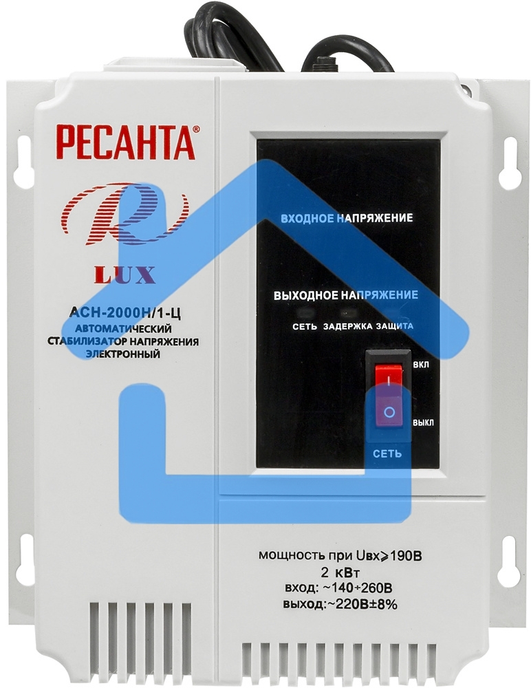 Стабилизатор АСН- 2 000 Н/1-Ц Ресанта Lux