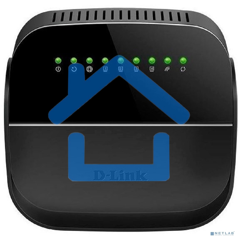 Роутер беспроводной D-Link DSL-2640U/R1A ADSL2+ черный (Annex A)