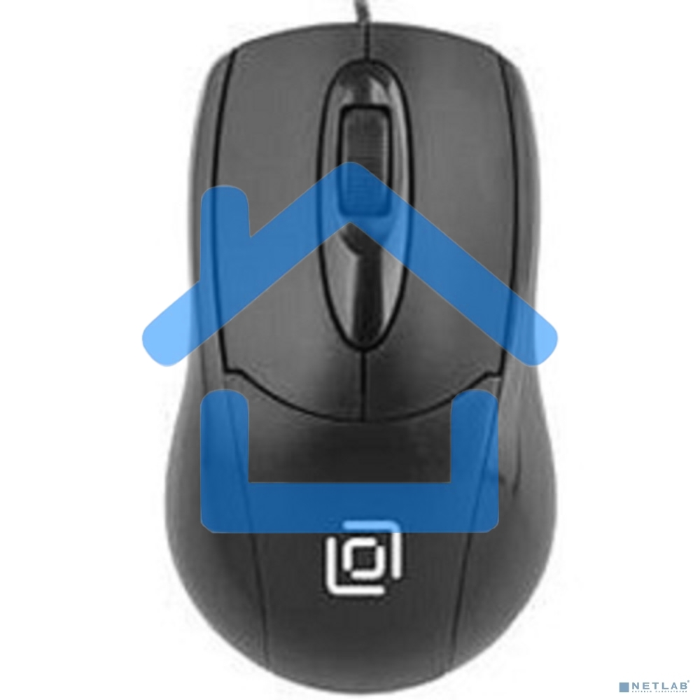 Мышь проводная Oklick 305M черный, 1000 dpi, USB, кнопки - 3