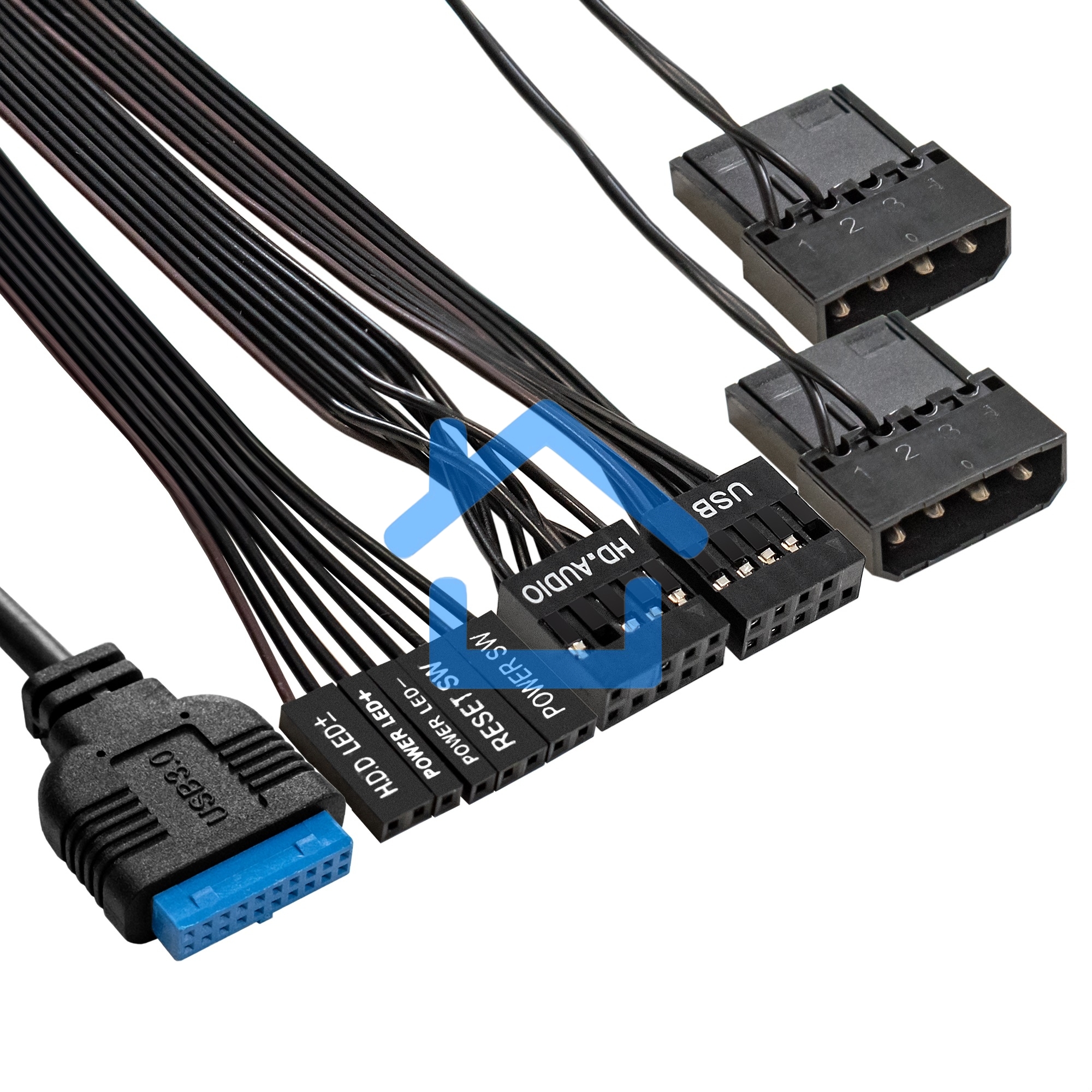 Компьютерный корпус Minitower ExeGate mEVO-7803-XP400 (mATX, БП XP400 с вент. 12см, 2*USB+1*USB 3.0, HD аудио, черный, 2 вент. 12см с RGb подсветкой)