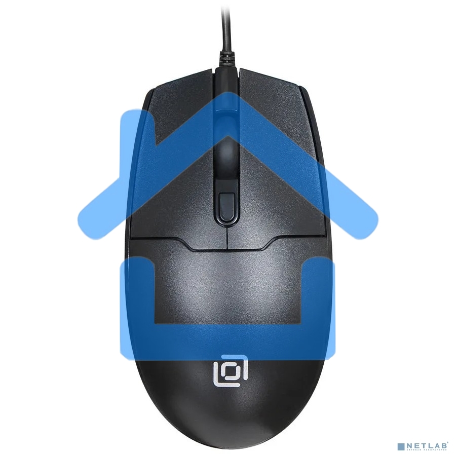 Мышь проводная Oklick 147M черный, 1600 dpi, USB, кнопки - 3