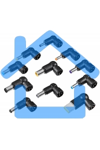 Блок питания Ippon D65U автоматический 65W 15V-19.5V 8-connectors 1.5A 1xUSB 2.1A от бытовой электросети LСD индикатор