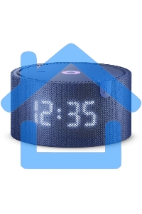 Умная колонка Яндекс Станция Мини, 10Вт, с голосовым ассистентом Алиса на YaGPT, с LED-часами, синий