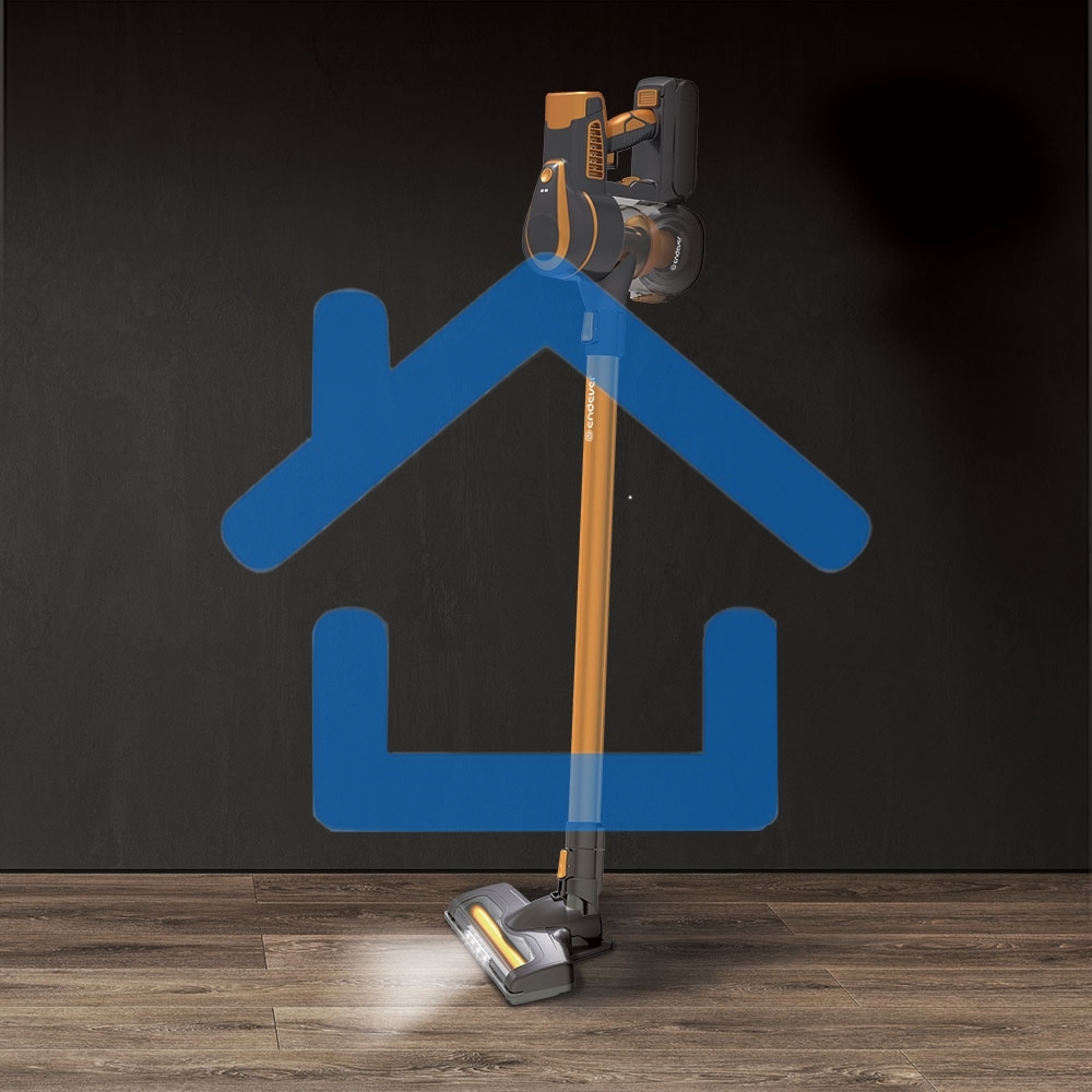 Вертикальный пылесос циклонного типа аккумуляторный Endever SkyClean VC-301, темно-серый/оранжевый, 4 шт,уп